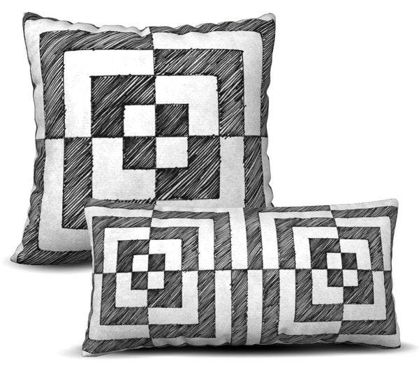 Rubic - Noir Pillow Cover