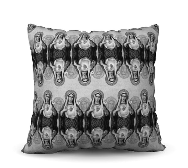 Nossa Senhore - Preto Pillow Cover