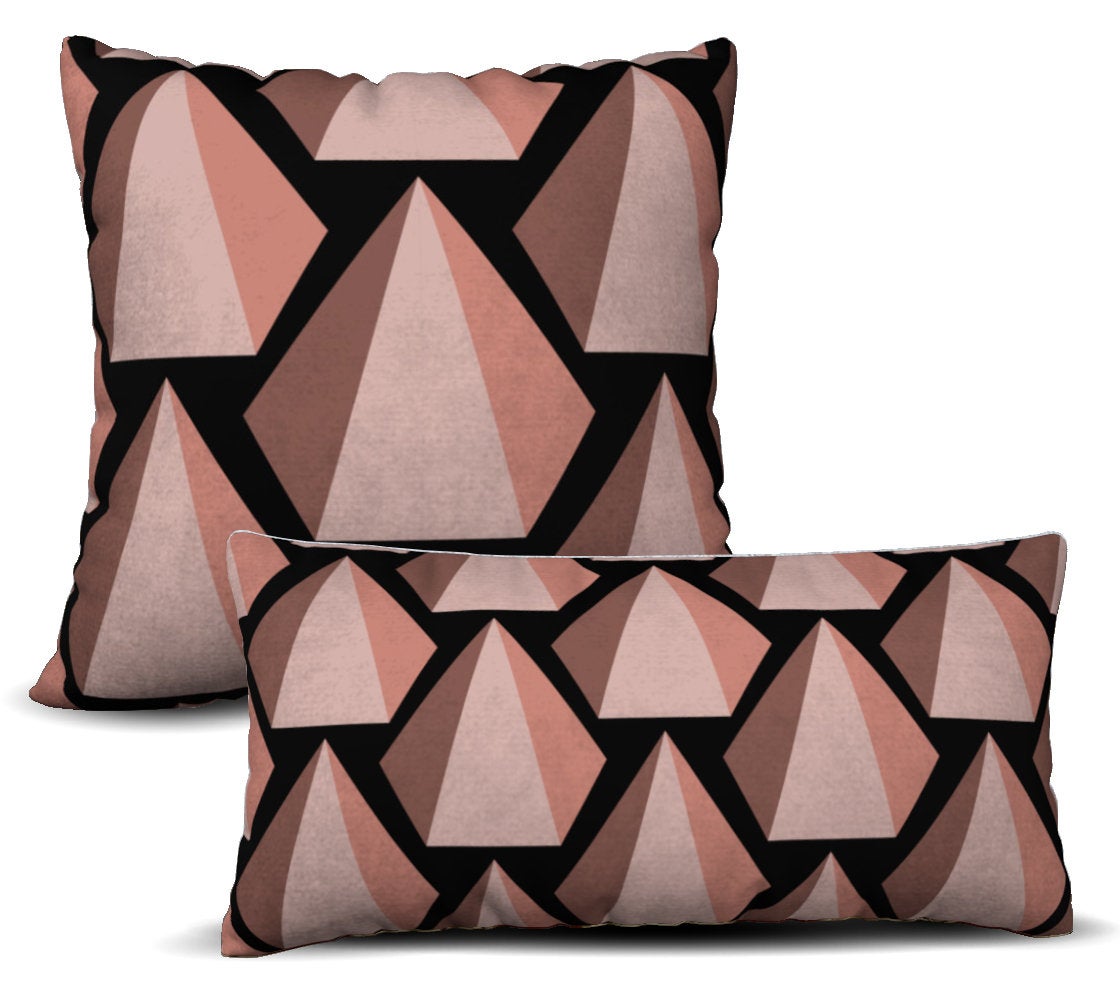 Uxmal - Noir Pillow Cover