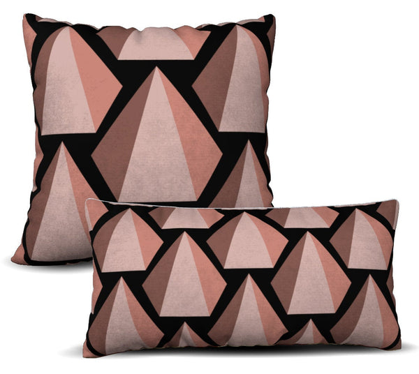 Uxmal - Noir Pillow Cover