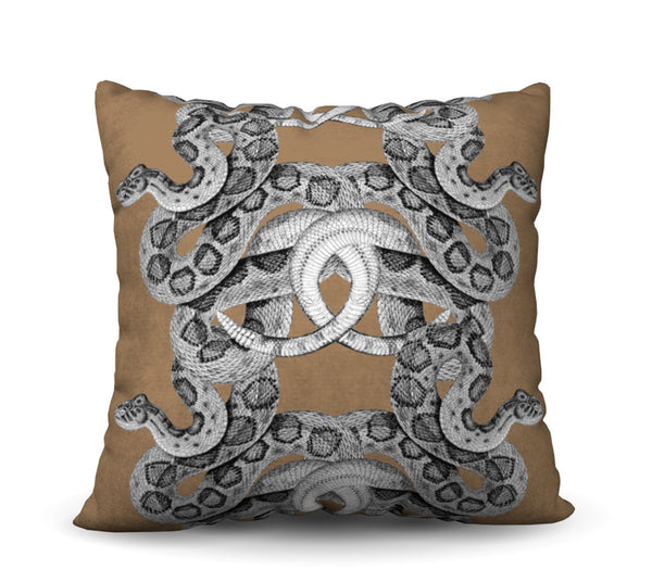 Scaled - Camel Pillow Cover