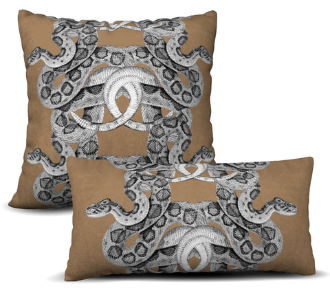 Scaled - Camel Pillow Cover