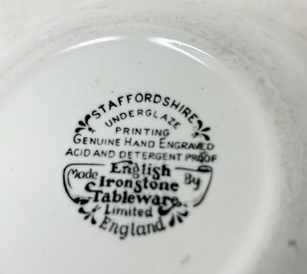 Set of 3 Antique Staffordshire Bowls