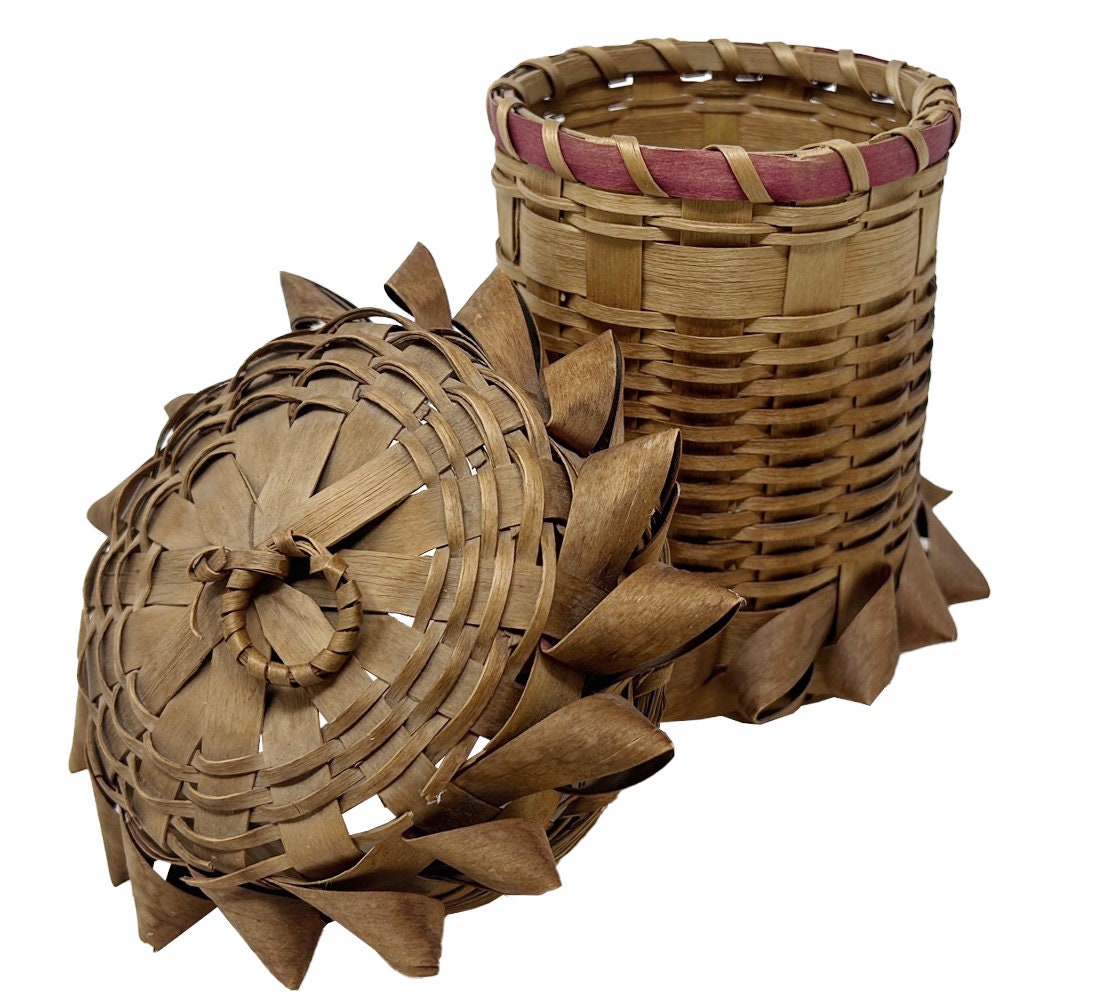 Antique Porcupine Twist Basket